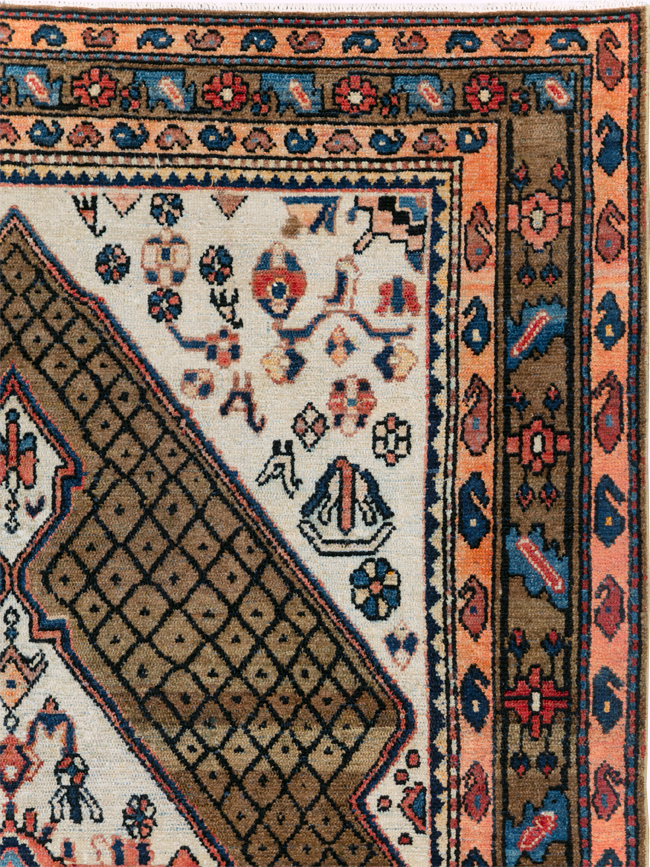 Vintage Persian Hamadan Gallery Rug, No.29086 - Gss