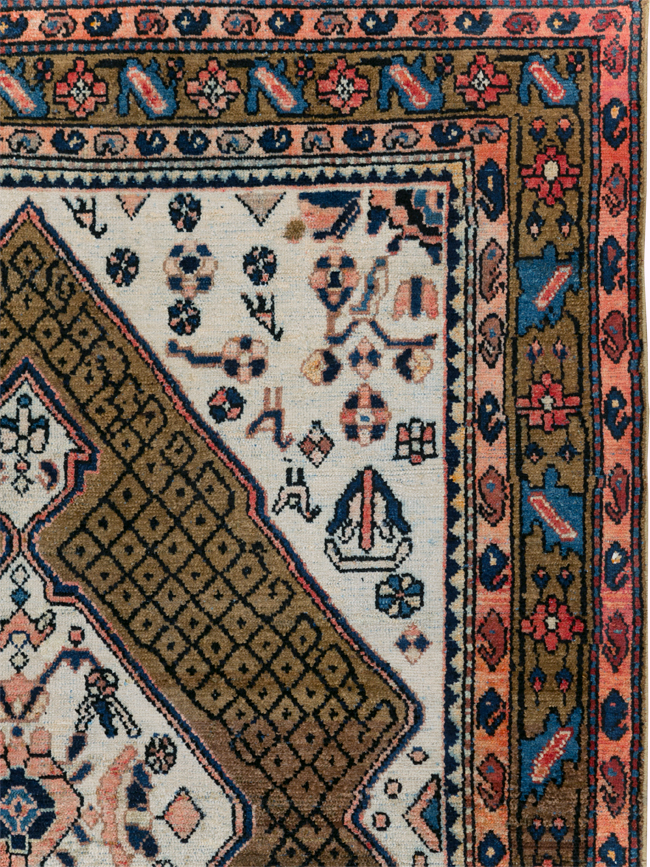 Vintage Persian Hamadan Gallery Rug, No.29086 - Gss