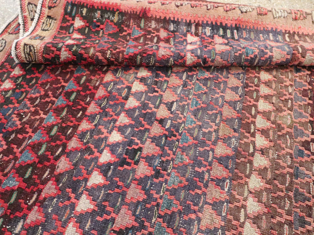 Vintage Persian Flatweave Kilim Gallery Rug, No.29087 - Gss