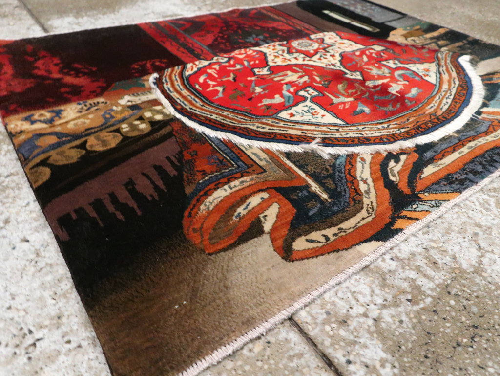 Vintage Persian Tabriz Pictorial Rug, No.29090 - Gss