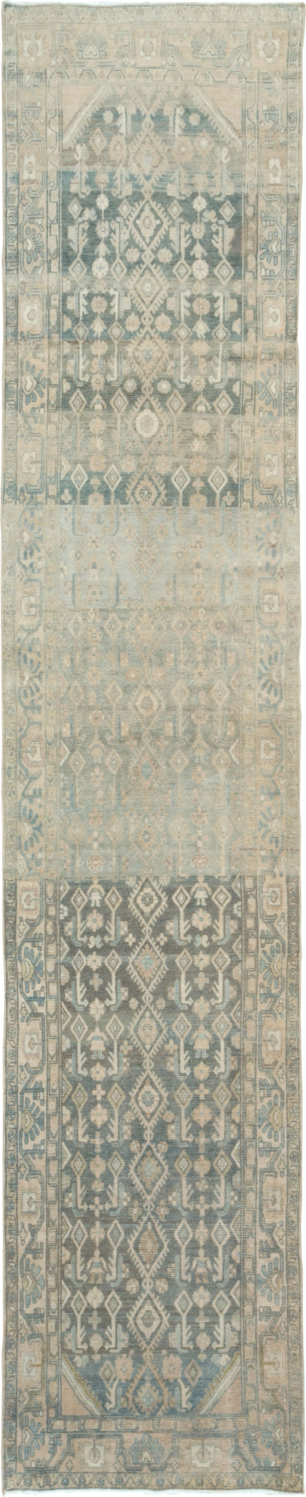 Vintage Persian Malayer Long Runner, No.29093 - Gss