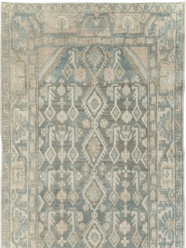 Vintage Persian Malayer Long Runner, No.29093 - Gss
