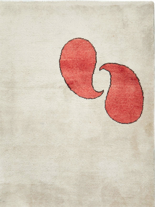 Vintage Persian Mashad Deco Style Rug (Pair: 2 of 2), No.29095 - Gss