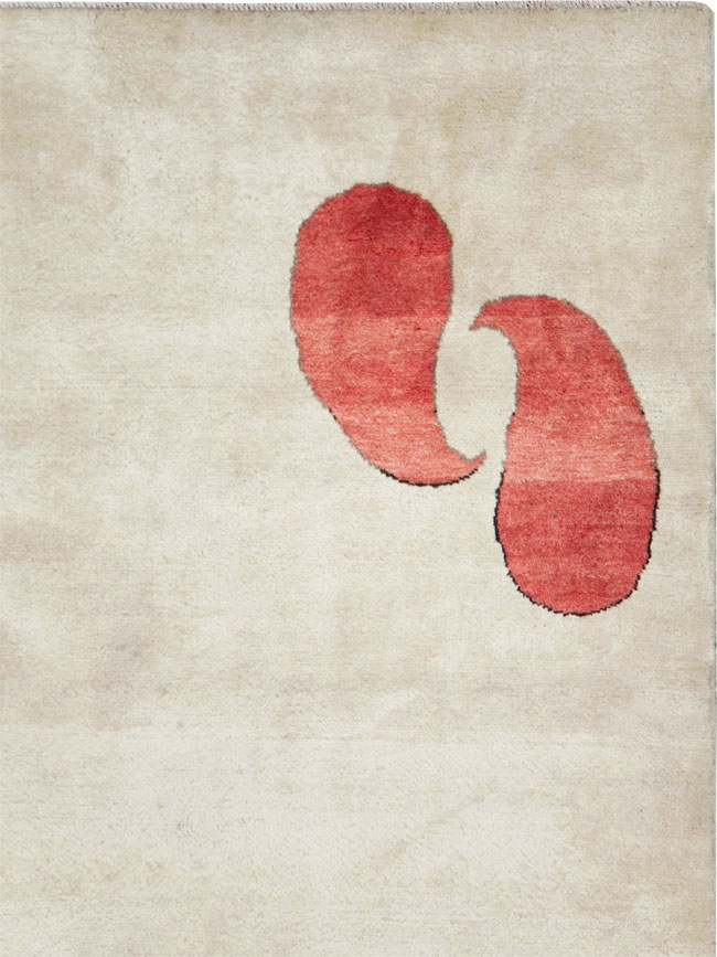 Vintage Persian Mashad Deco Style Rug (Pair: 2 of 2), No.29095 - Gss