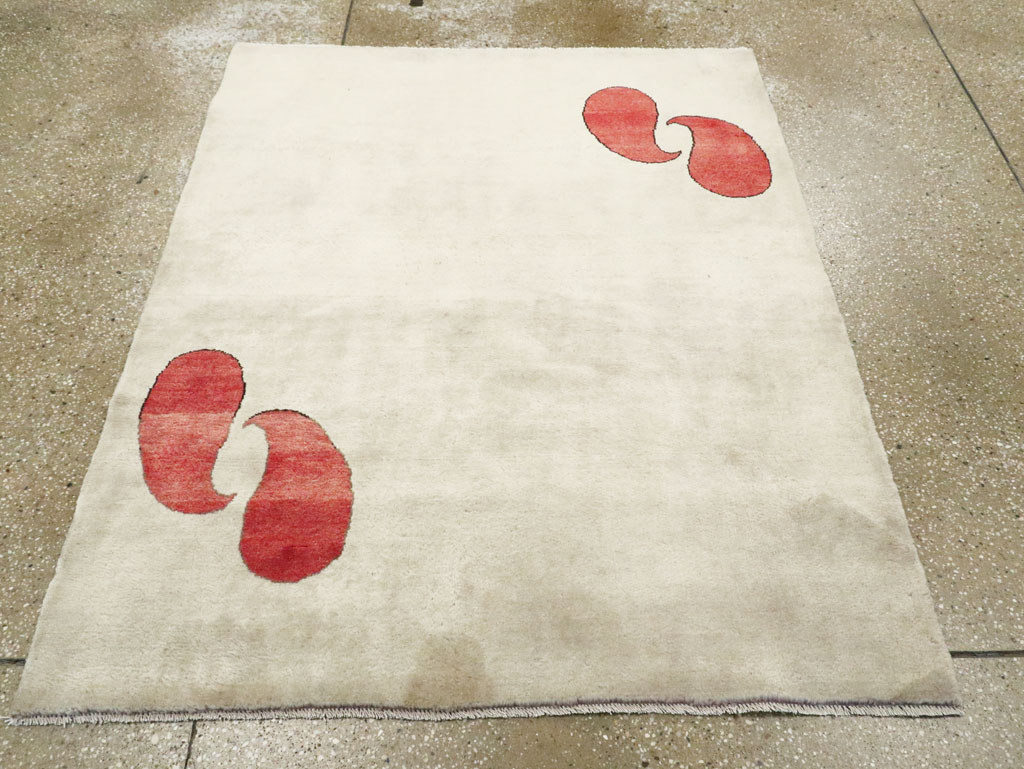 Vintage Persian Mashad Deco Style Rug (Pair: 2 of 2), No.29095 - Gss