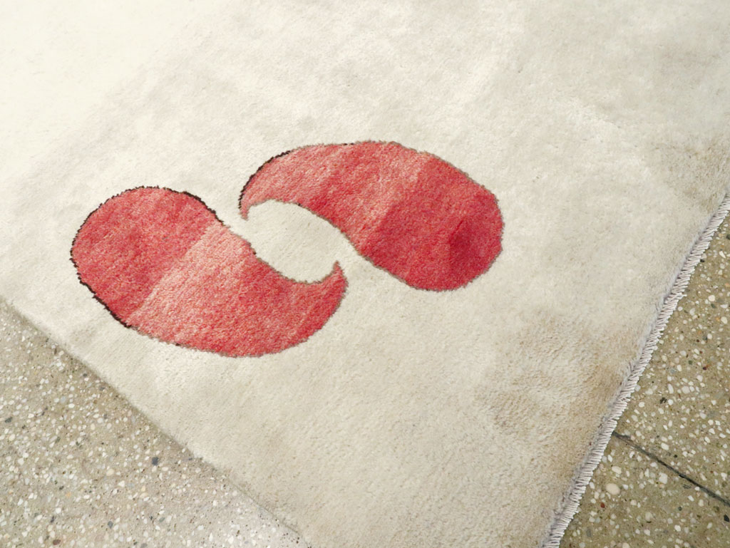 Vintage Persian Mashad Deco Style Rug (Pair: 2 of 2), No.29095 - Gss