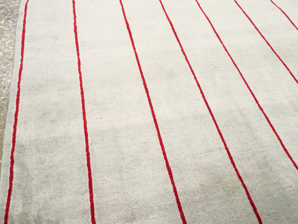 Vintage Persian Art Deco Mashad Throw Rug (Pair: 2 of 2), No.29098 - Gss