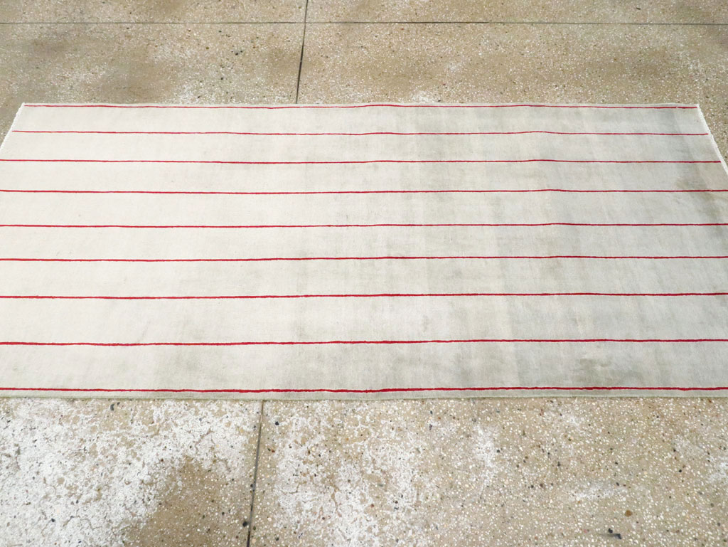 Vintage Persian Art Deco Mashad Throw Rug (Pair: 2 of 2), No.29098 - Gss