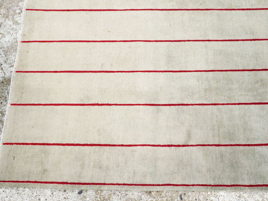 Vintage Persian Art Deco Mashad Throw Rug (Pair: 2 of 2), No.29098 - Gss