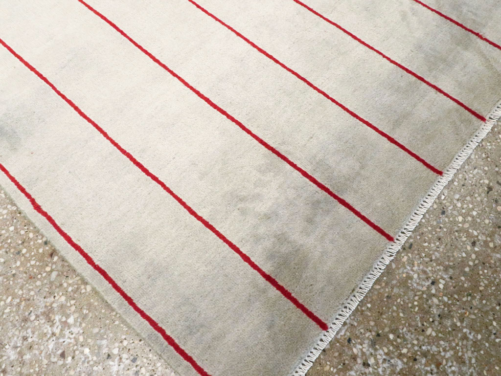 Vintage Persian Art Deco Mashad Throw Rug (Pair: 2 of 2), No.29098 - Gss