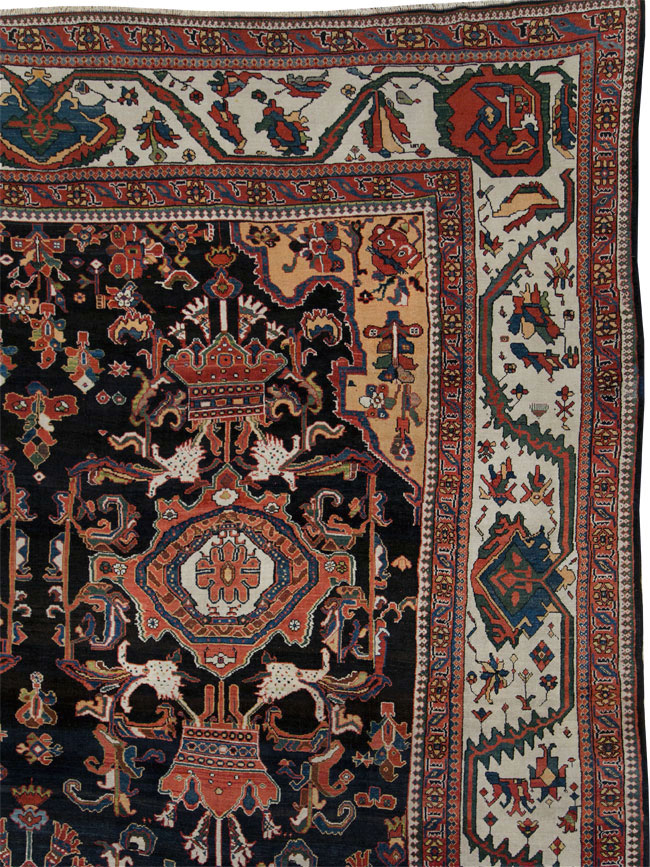Antique Persian Bakhtiari Long Oversize Carpet, No.29101 - Gss
