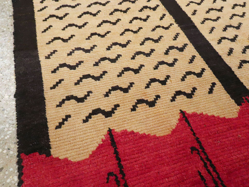 Vintage Tibetan Throw Rug, No.29106 - Gss