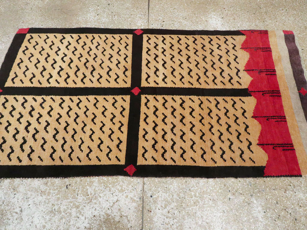 Vintage Tibetan Throw Rug, No.29106 - Gss