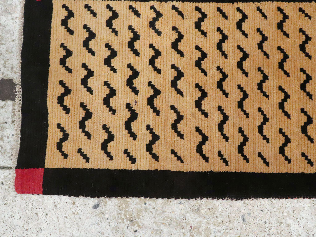 Vintage Tibetan Throw Rug, No.29106 - Gss