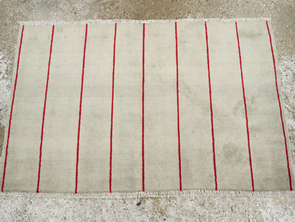 Vintage Persian Deco Tabriz Rug, No.29108 - Gss