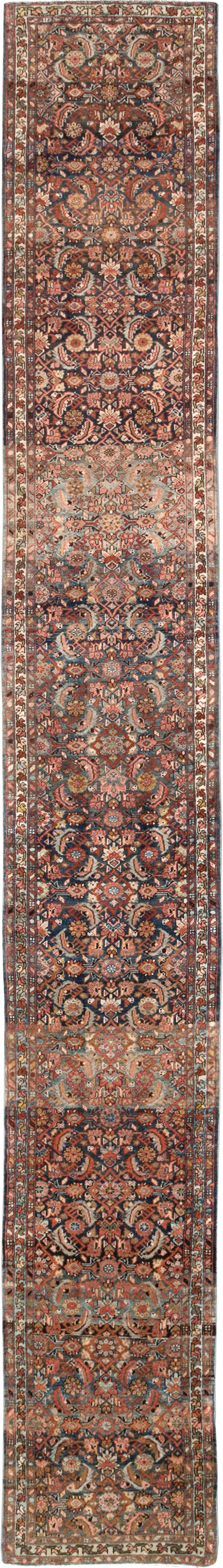 Antique Persian Malayer Long Runner, No.29109 - Gss