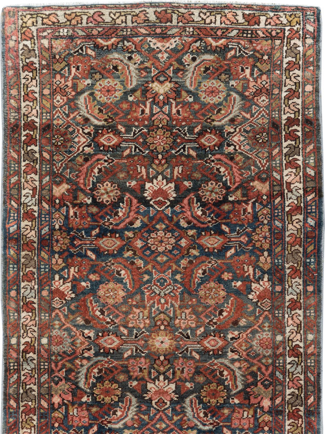 Antique Persian Malayer Long Runner, No.29109 - Gss