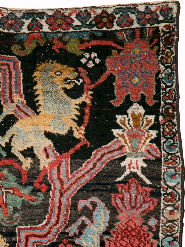 Antique Persian Bidjar Wagireh Rug, No.29112 - Gss