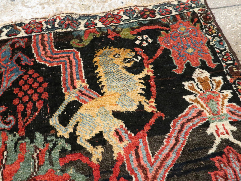 Antique Persian Bidjar Wagireh Rug, No.29112 - Gss