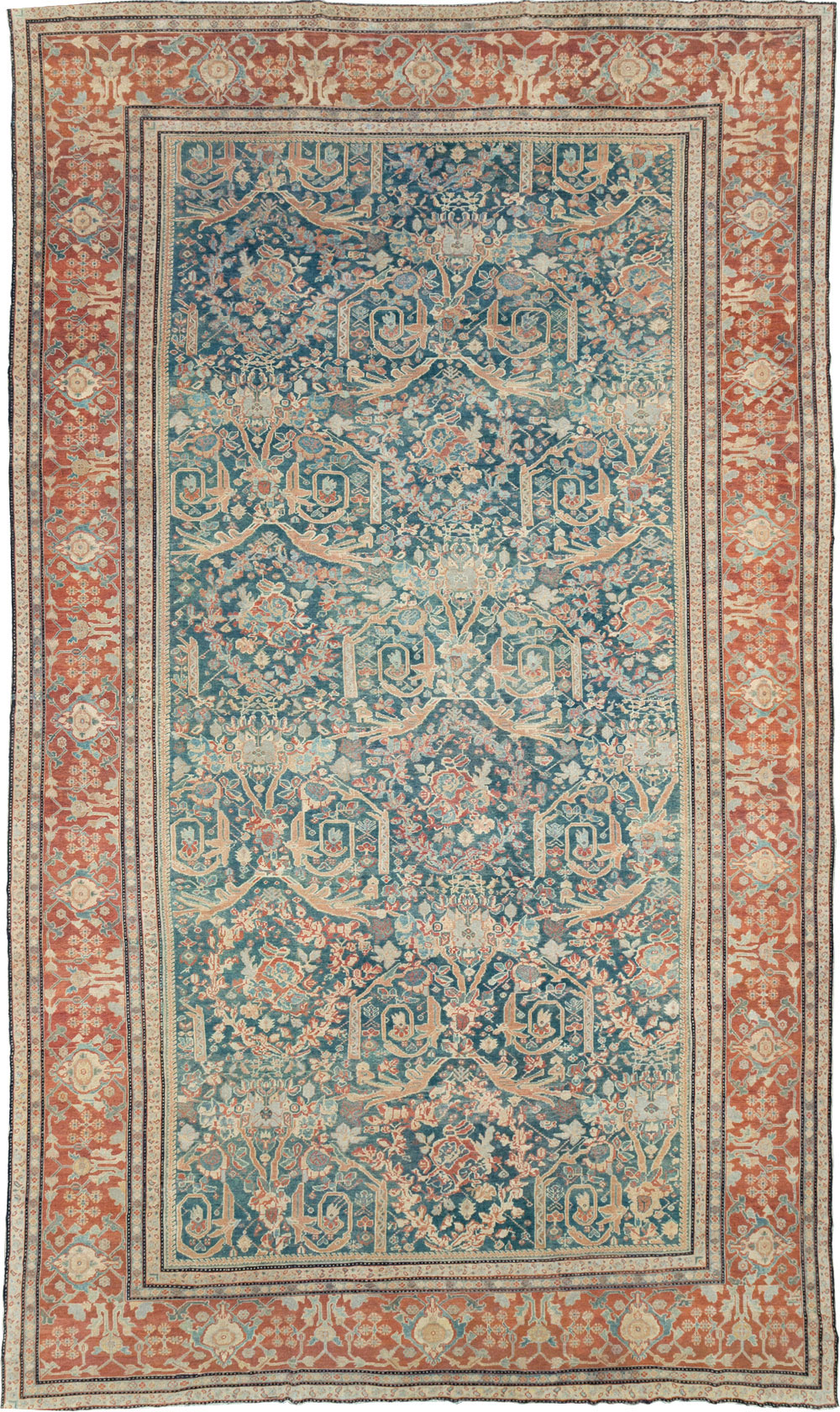 Antique Persian Mahal Oversize Carpet, No.29120 - Gss