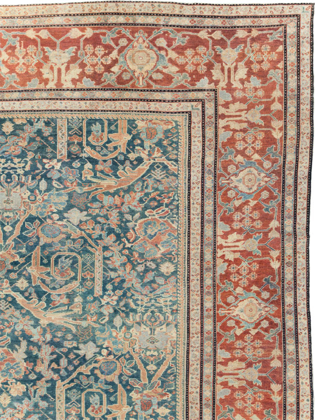 Antique Persian Mahal Oversize Carpet, No.29120 - Gss