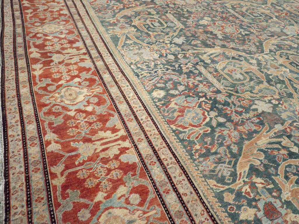 Antique Persian Mahal Oversize Carpet, No.29120 - Gss