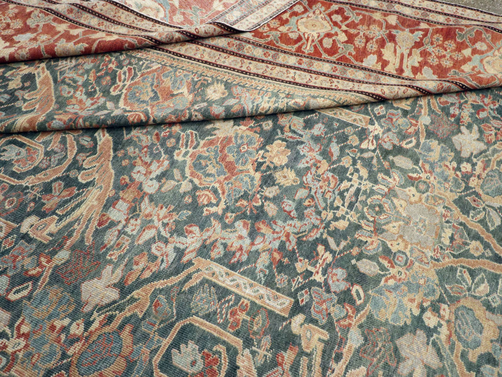 Antique Persian Mahal Oversize Carpet, No.29120 - Gss