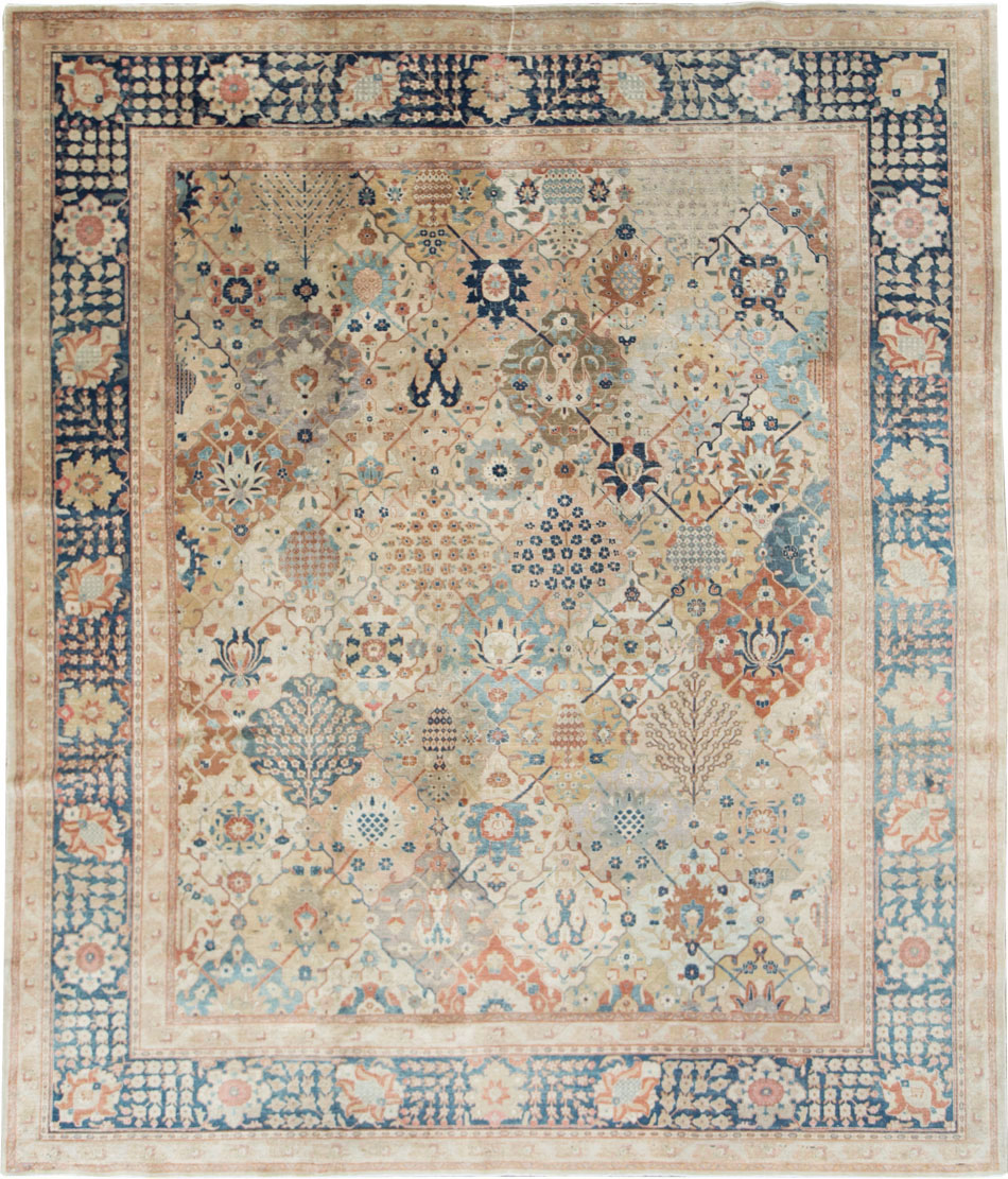 Antique Persian Tabriz Room Size Carpet, No.29122 - Gss