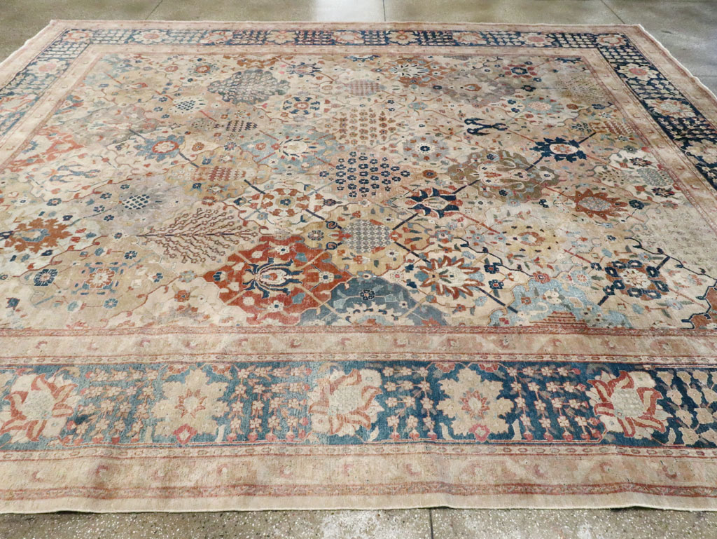 Antique Persian Tabriz Room Size Carpet, No.29122 - Gss