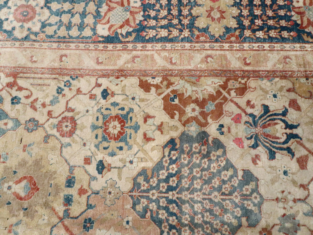 Antique Persian Tabriz Room Size Carpet, No.29122 - Gss