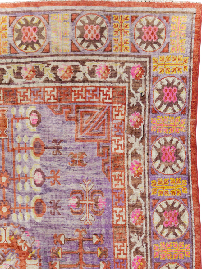 Antique East Turkestan Khotan Gallery Carpet, No.29125 - Gss