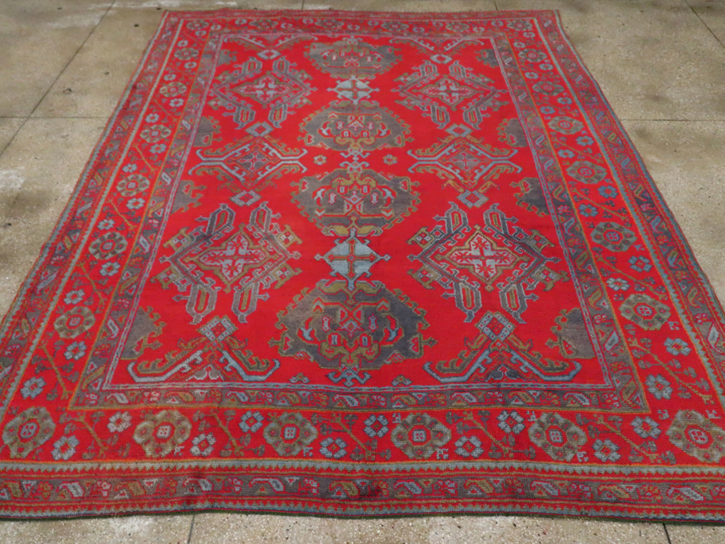 Antique Oushak Carpet, No.29128 - Gss