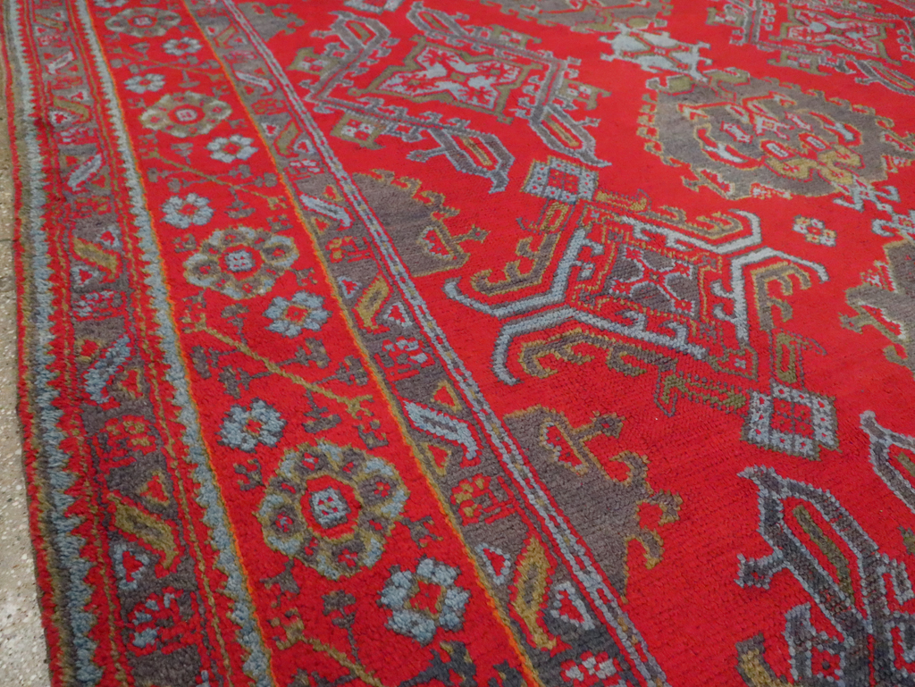 Antique Oushak Carpet, No.29128 - Gss