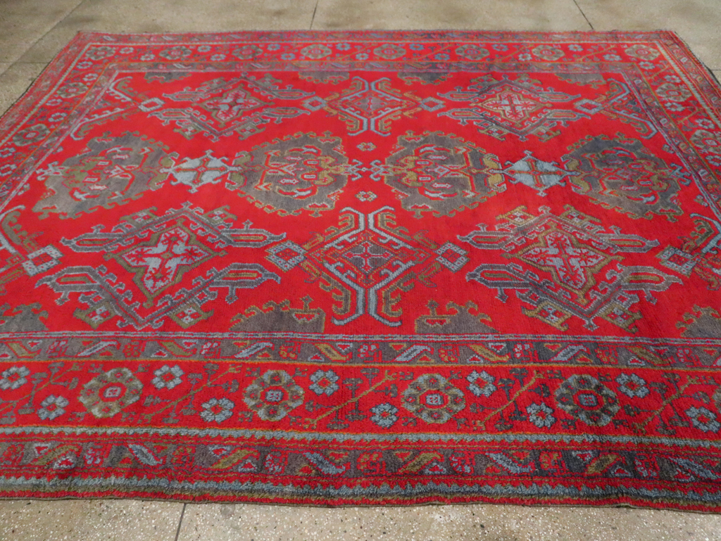 Antique Oushak Carpet, No.29128 - Gss