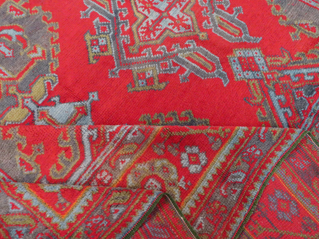 Antique Turkish Oushak Carpet Room Size Carpet, No.29128 - Gss