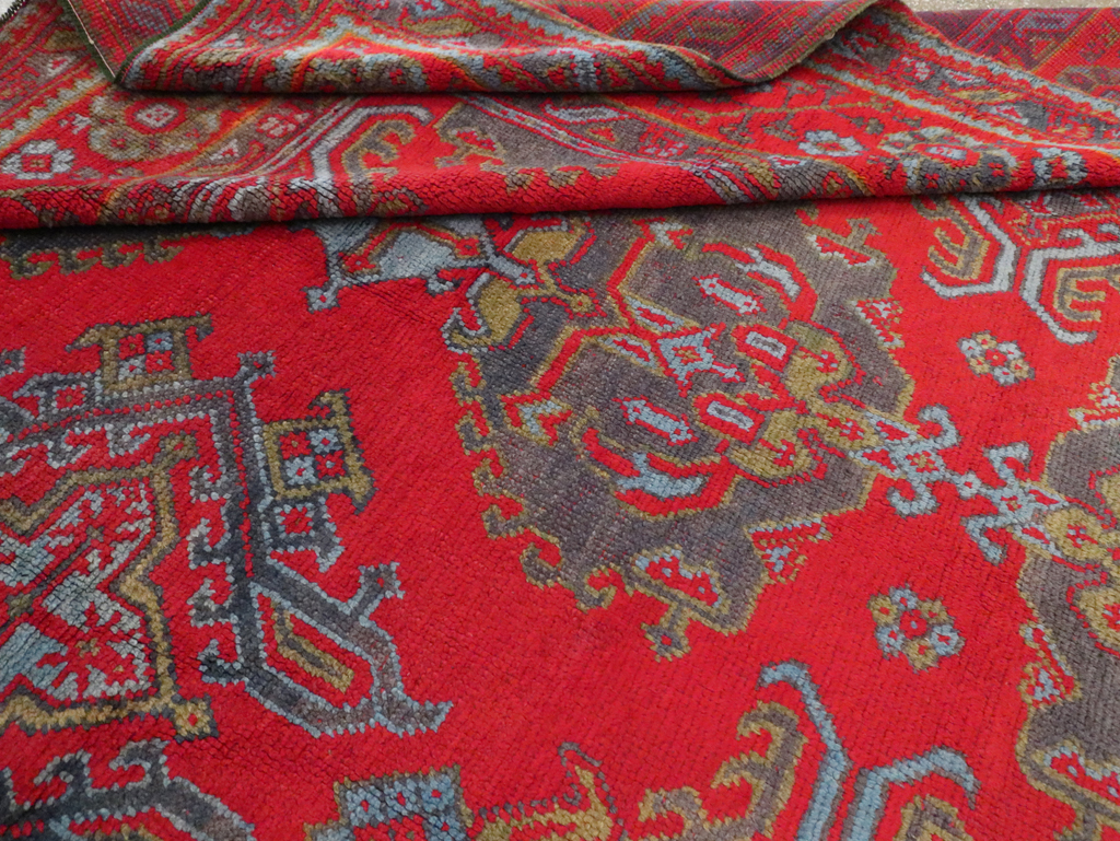 Antique Oushak Carpet, No.29128 - Gss
