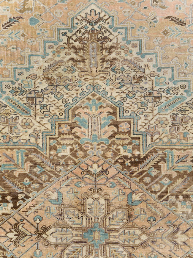Antique Persian Heriz Square Carpet, No.29132 - Gss