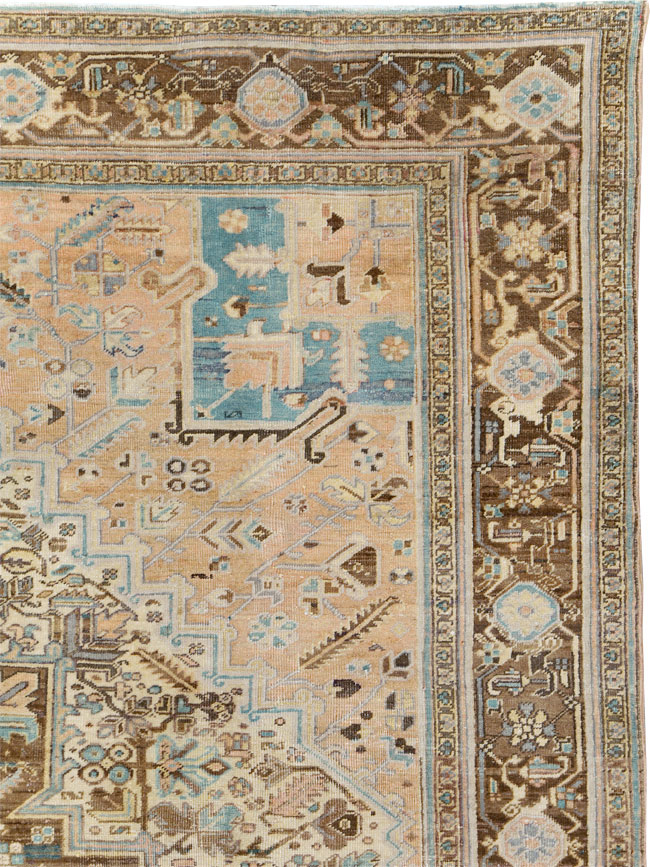 Antique Persian Heriz Square Carpet, No.29132 - Gss