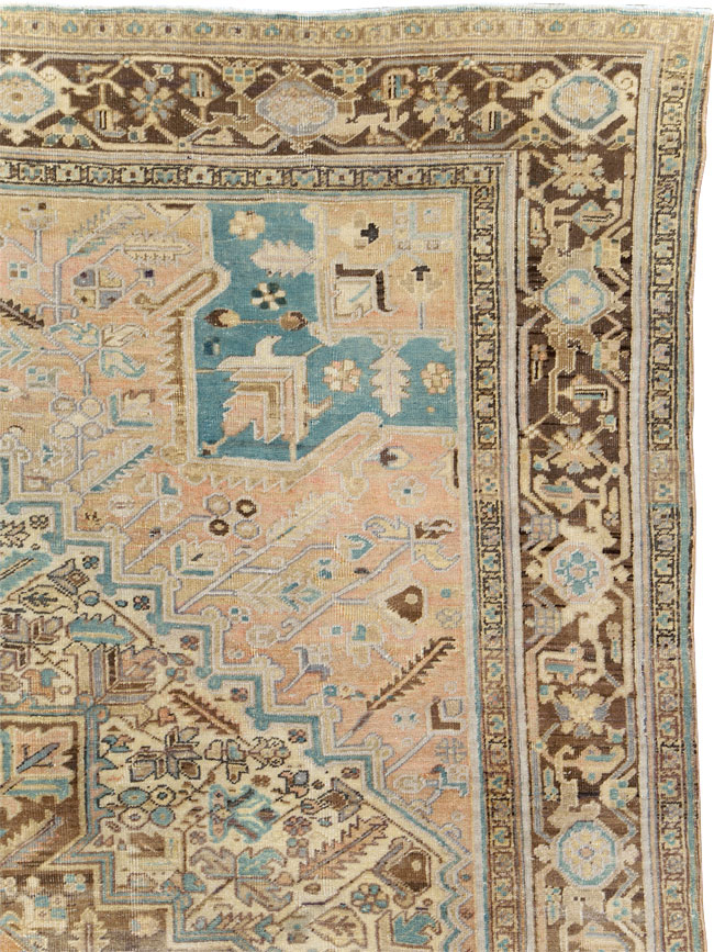 Antique Persian Heriz Square Carpet, No.29132 - Gss