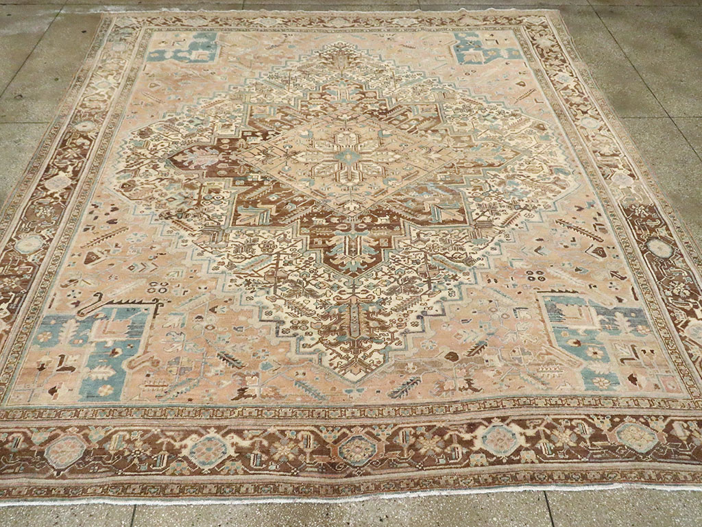 Antique Persian Heriz Square Carpet, No.29132 - Gss