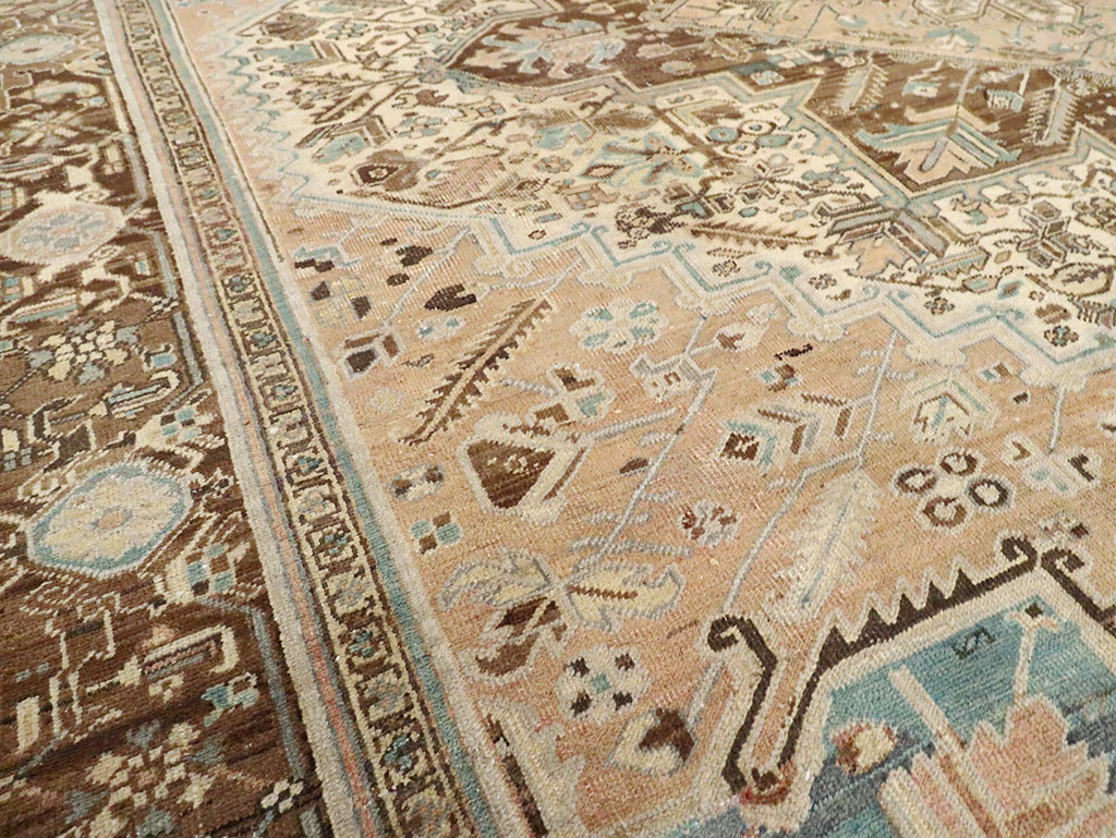 Antique Persian Heriz Square Carpet, No.29132 - Gss