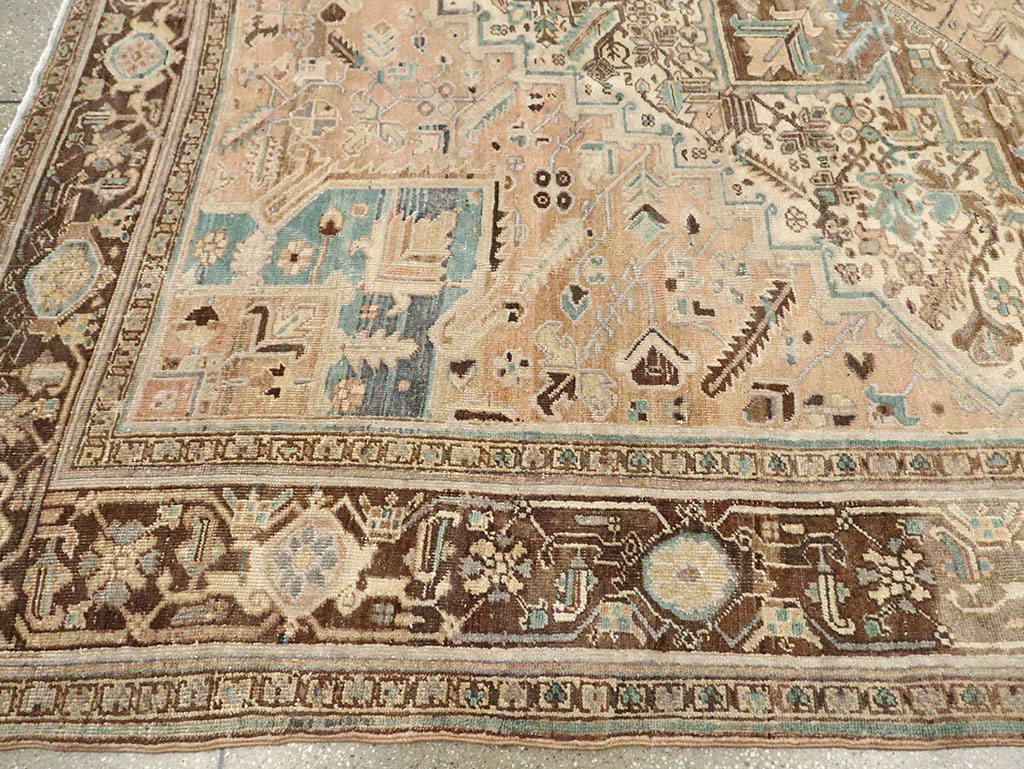 Antique Persian Heriz Square Carpet, No.29132 - Gss