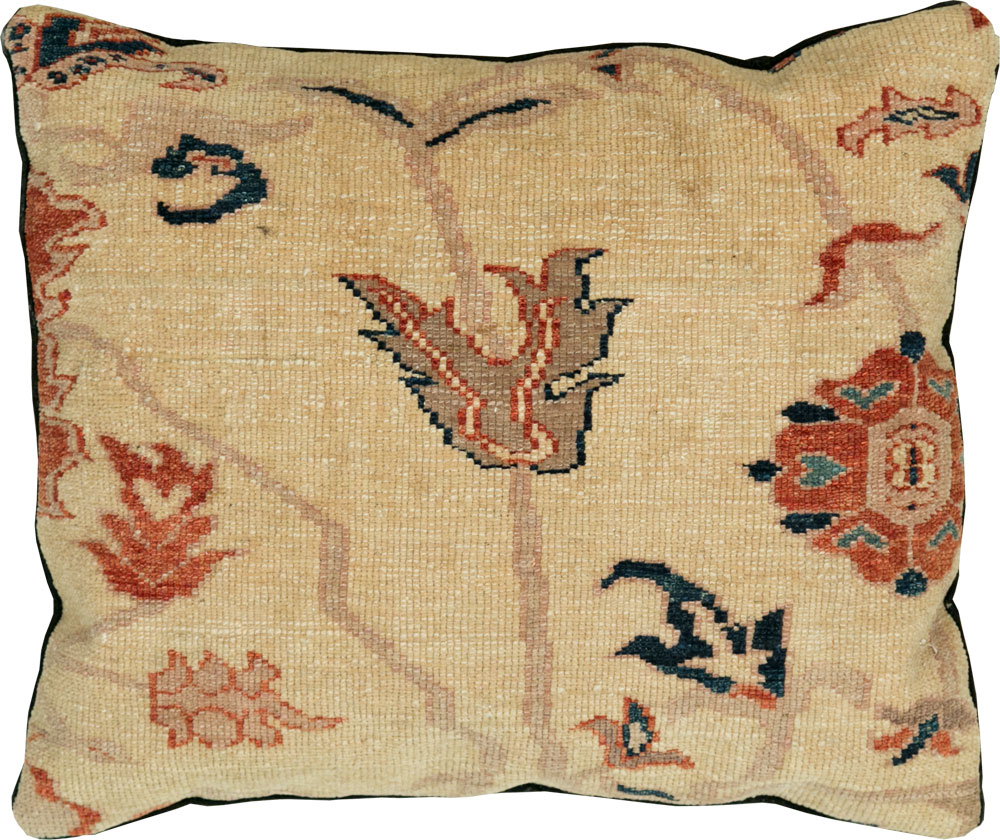 Antique Persian Serapi Pillow, No.29134 - Gss