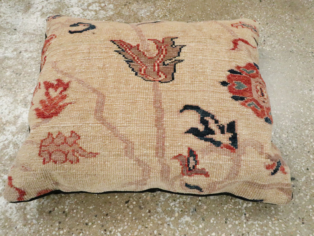 Antique Persian Serapi Pillow, No.29134 - Gss