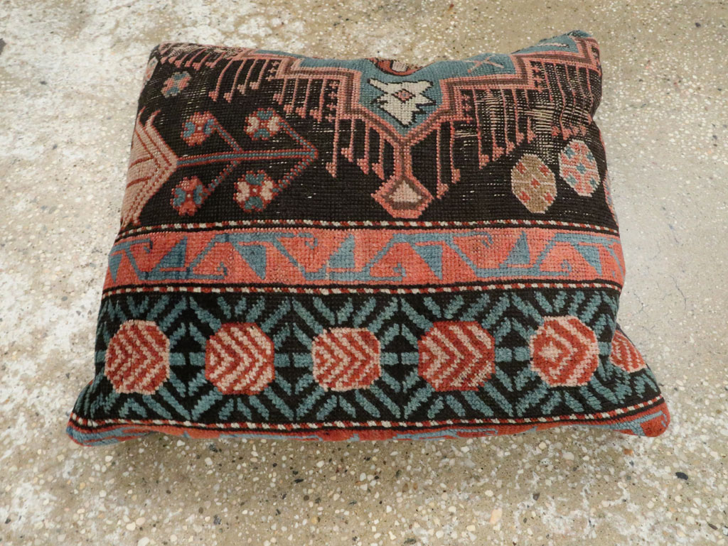 Antique Caucasian Kazak Pillow, No.29137 - Gss