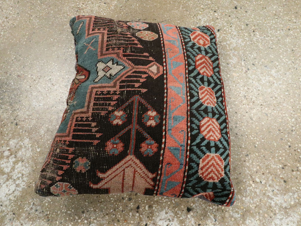 Antique Caucasian Kazak Pillow, No.29137 - Gss