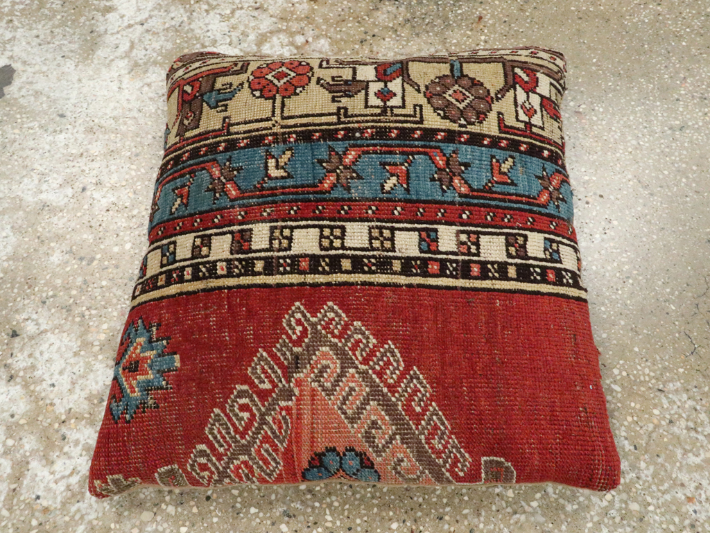 Antique Persian Bakshaish Pillow, No.29138 - Gss