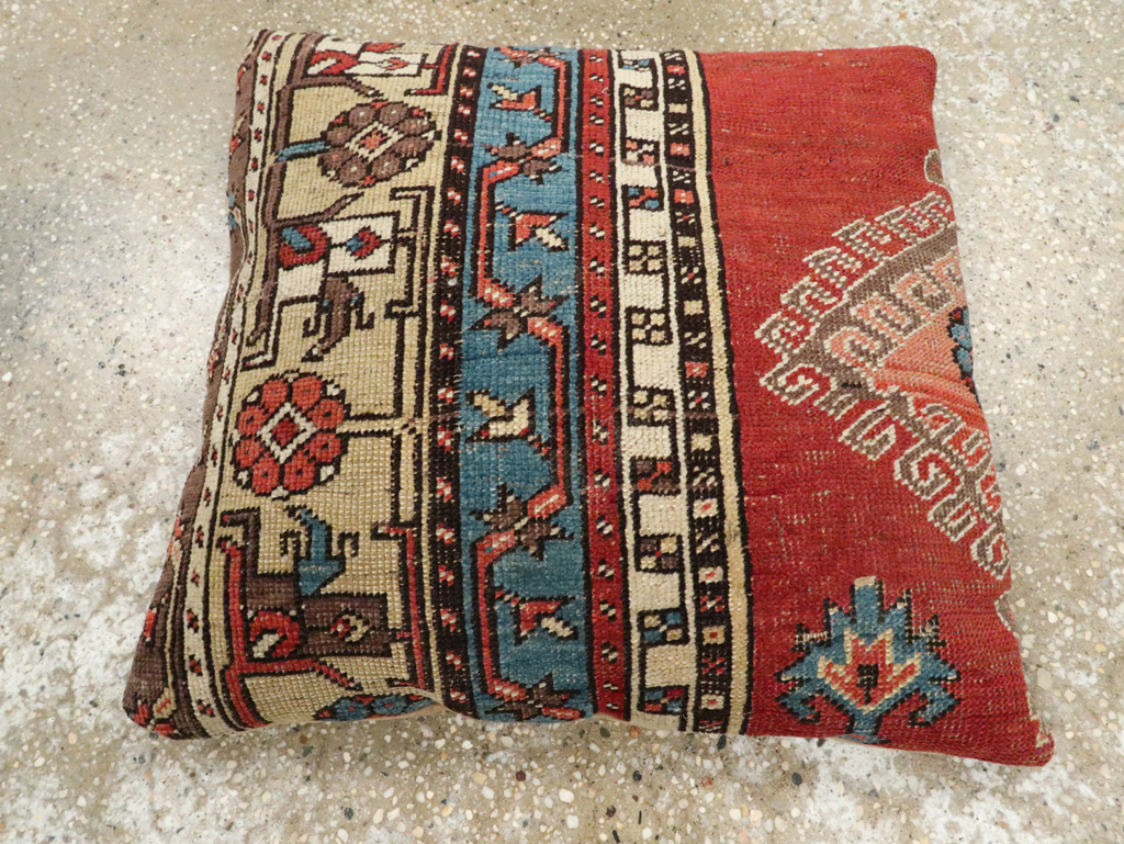 Antique Persian Bakshaish Pillow, No.29138 - Gss