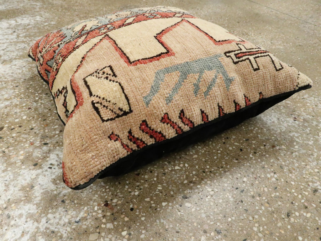 Antique Persian Serapi Square Pillow, No.29140 - Gss