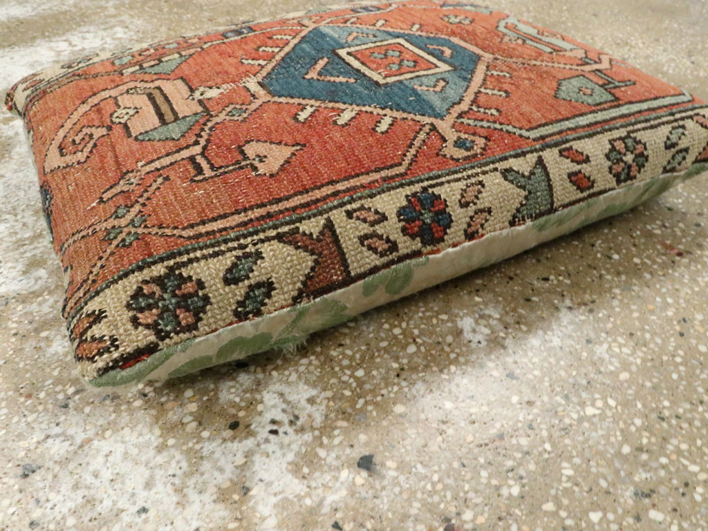 Antique Persian Heriz Pillow, No.29142 - Gss